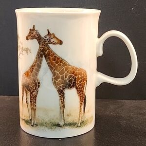 Dunoon Coffee Mug Safari Giraffe Richard Partis Scotland Stoneware 10 Oz Tea